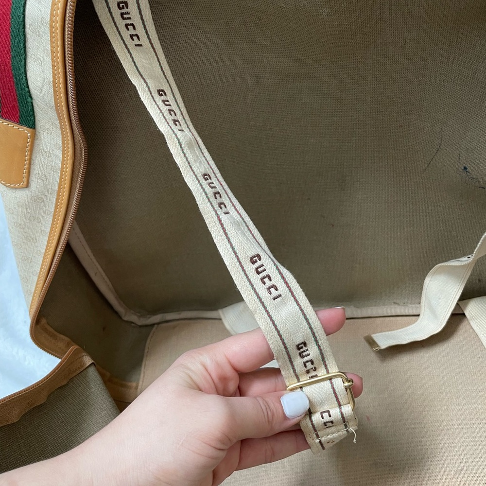 Vintage Gucci Weekender Bag | Authentic GG Bag - Picture 12 of 13